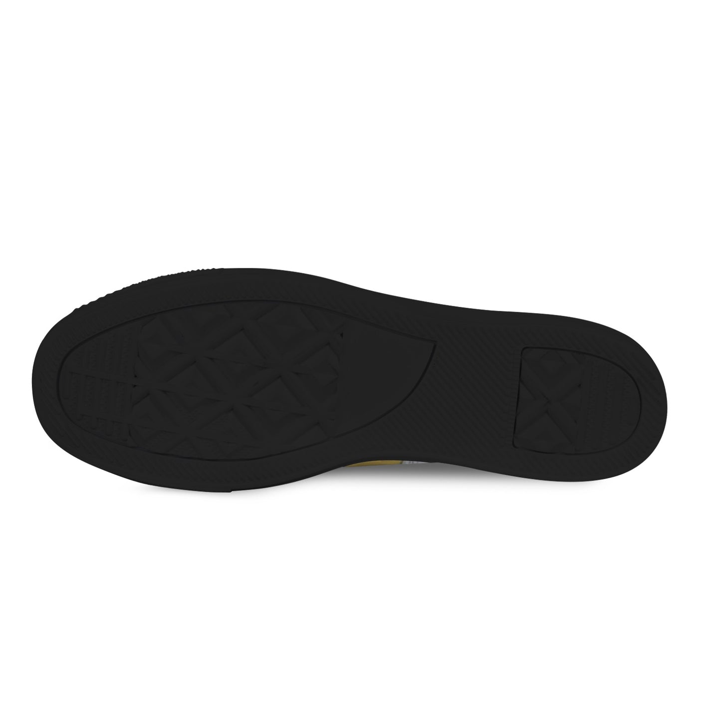 Yellow Blossom Low Sneakers — Black