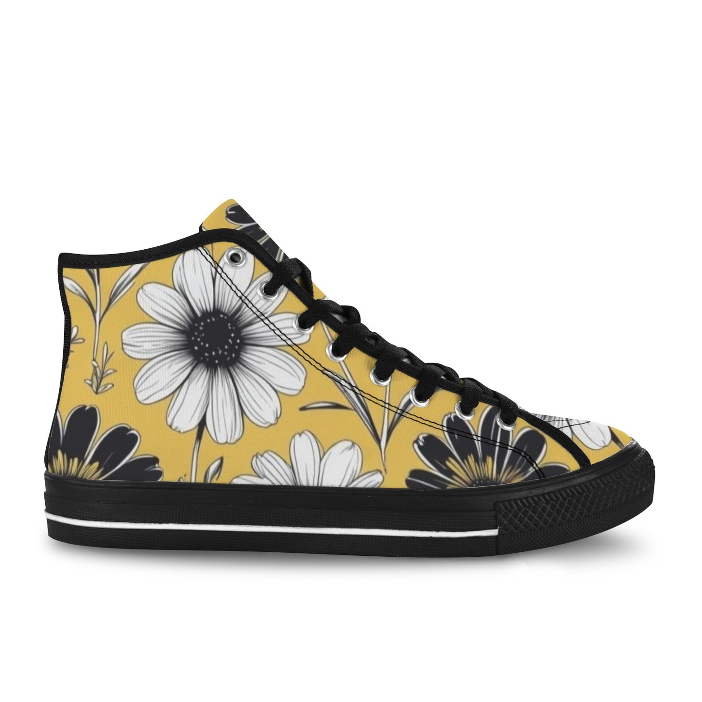 Yellow Daisy High Top