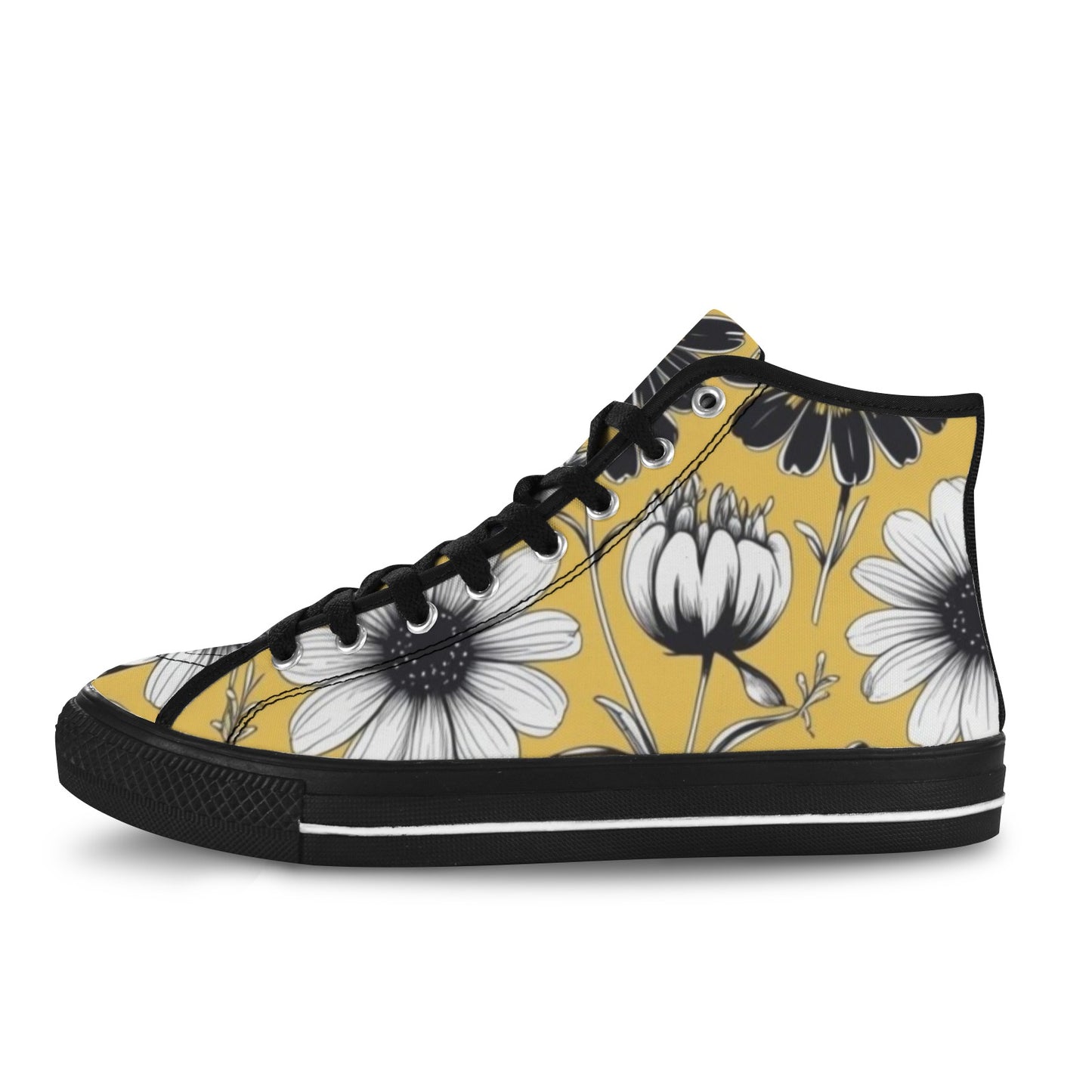 Yellow Daisy High Top